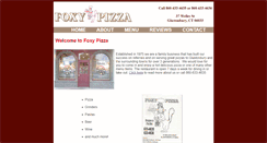 Desktop Screenshot of foxypizza.com